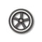 Part: Mios rear wheel set of 2 White rim